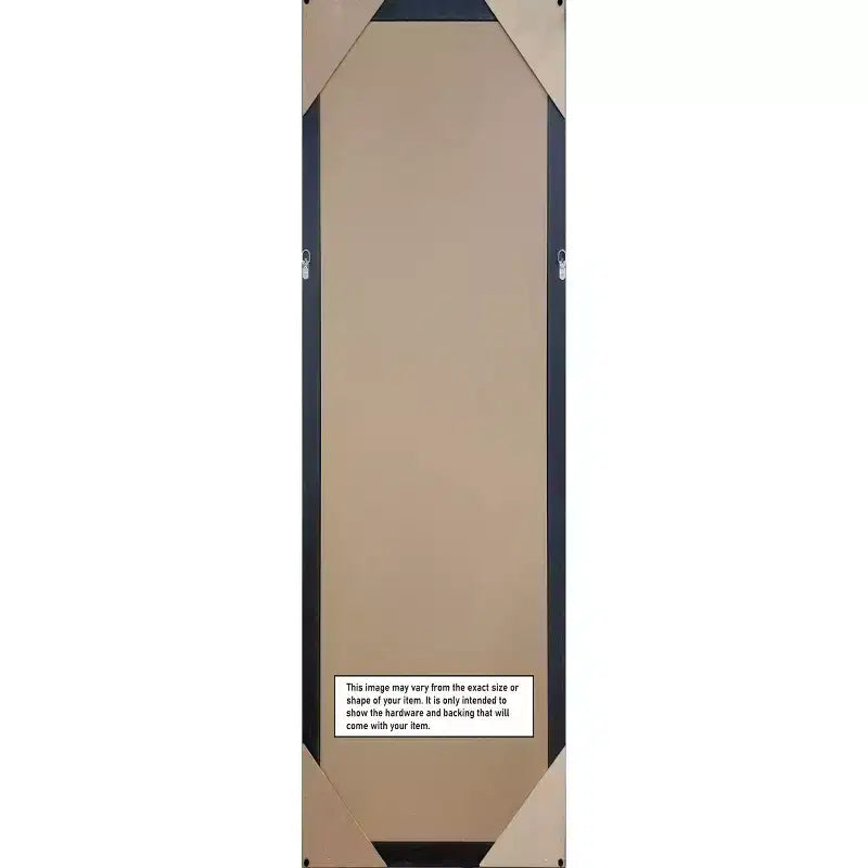 18"x52" Non-Beveled Full-Length Door Mirror Teal/Gray Upcycled Wood Frame