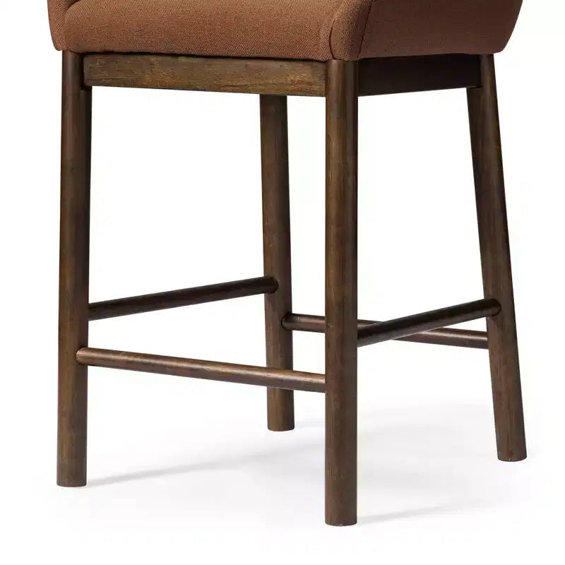 Tabouret de comptoir avec revêtement en tissu 26