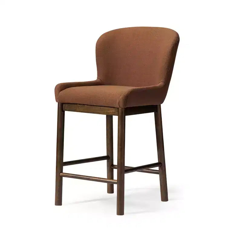 Tabouret de comptoir avec revêtement en tissu 26