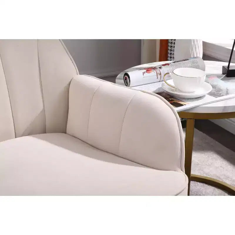 Fauteuil d'appoint moderne en velours, chaise de salon rembourrée, fauteuil stylé du milieu du siècle avec pieds en bois doré pour salle de lecture, chambre à coucher