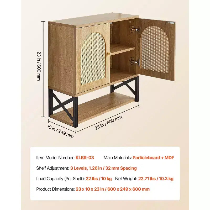 Armoire murale de salle de bain, avec 2 portes et étagère réglable, meuble de rangement mural pour toilettes, avec étagères et compartiment ouvert, marron