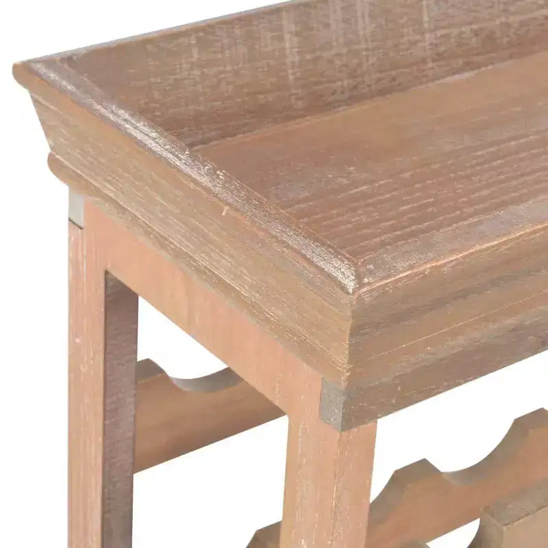 Range-bouteilles de vin avec plateau supérieur, meuble de rangement pour vin au sol, bois d'ingénierie