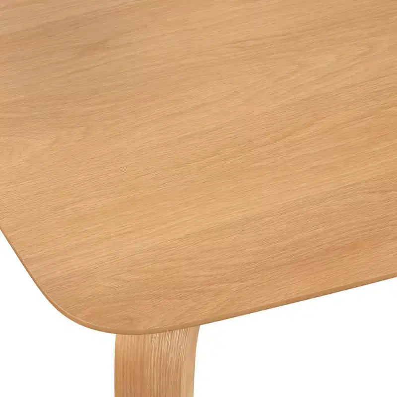 Rectangular Dining Table Natural Light Oak Mid-Century Modern