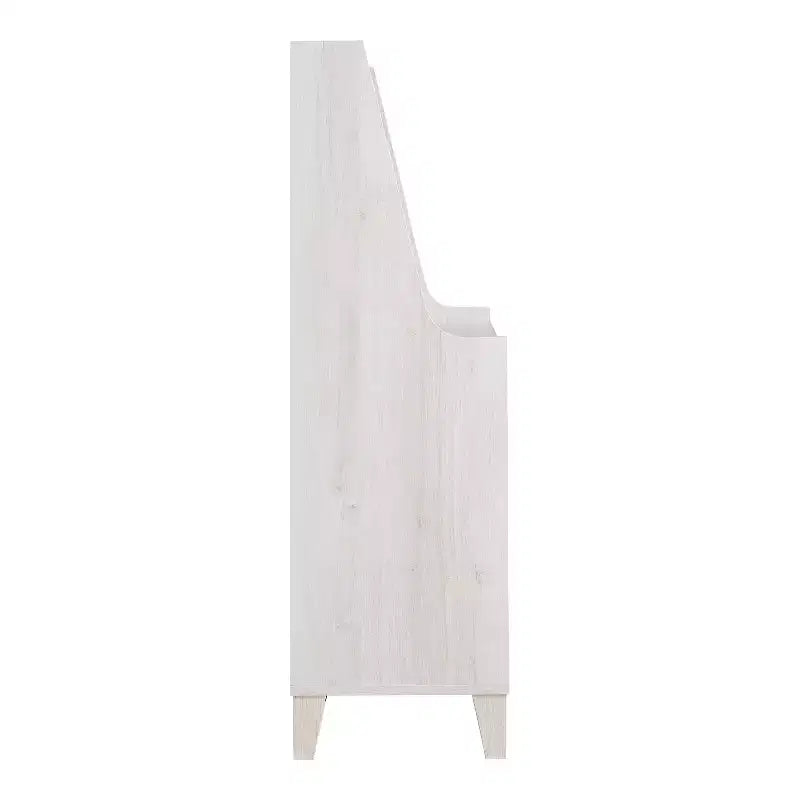 Farmhouse Baker's Rack with Drawer and 4 Shelves White Oak