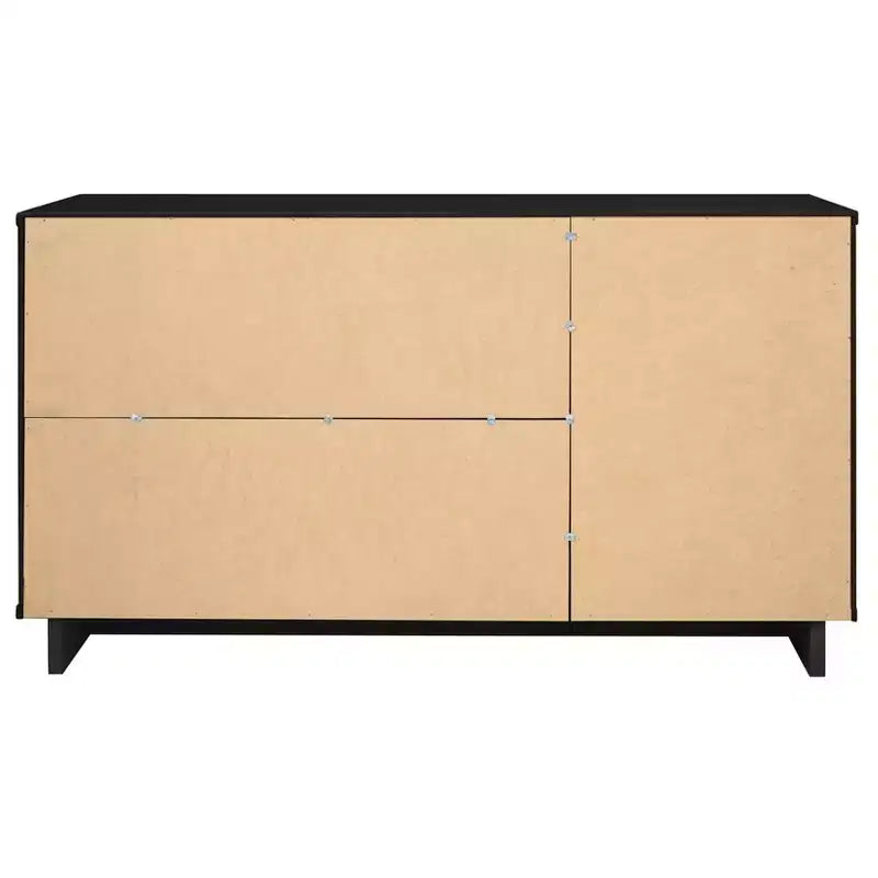 55" Modern 3-Drawer Sideboard Glossy White