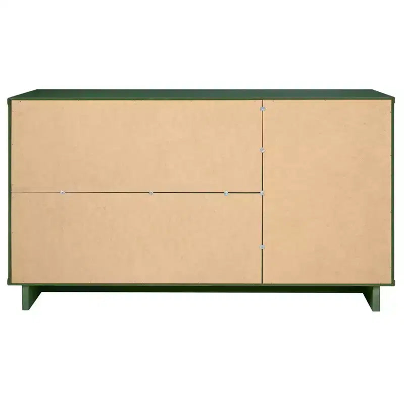 55" Modern 3-Drawer Sideboard Glossy White