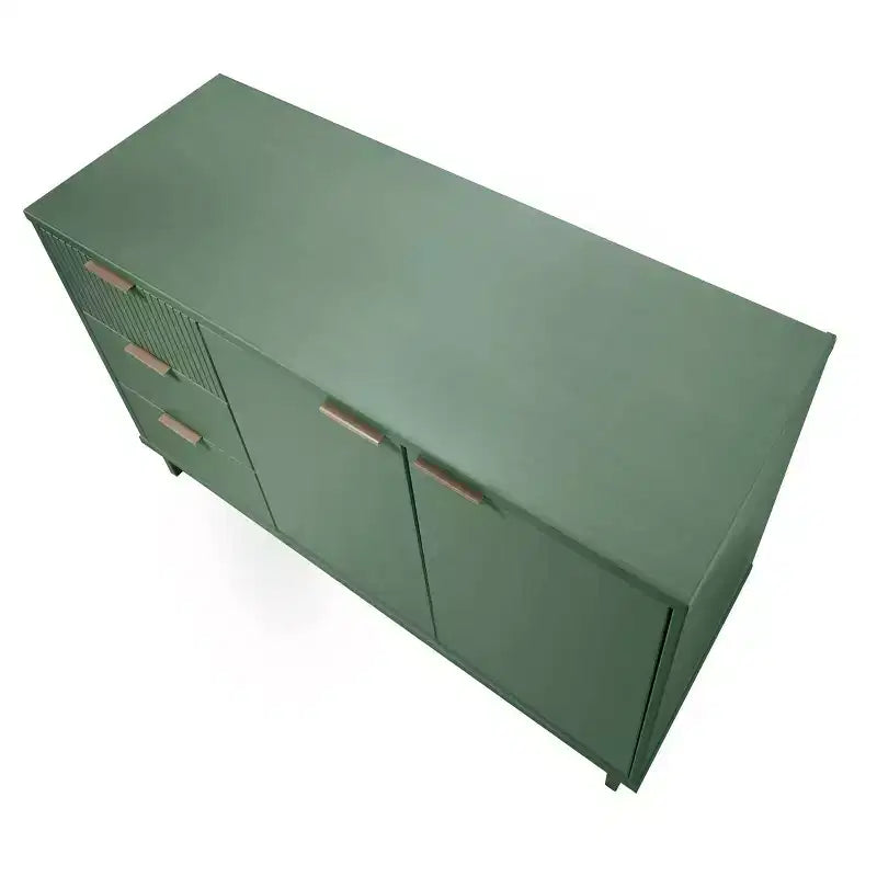 55" Modern 3-Drawer Sideboard Glossy White