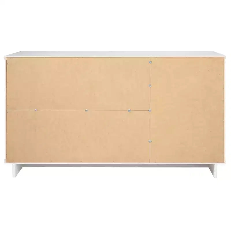 55" Modern 3-Drawer Sideboard Glossy White