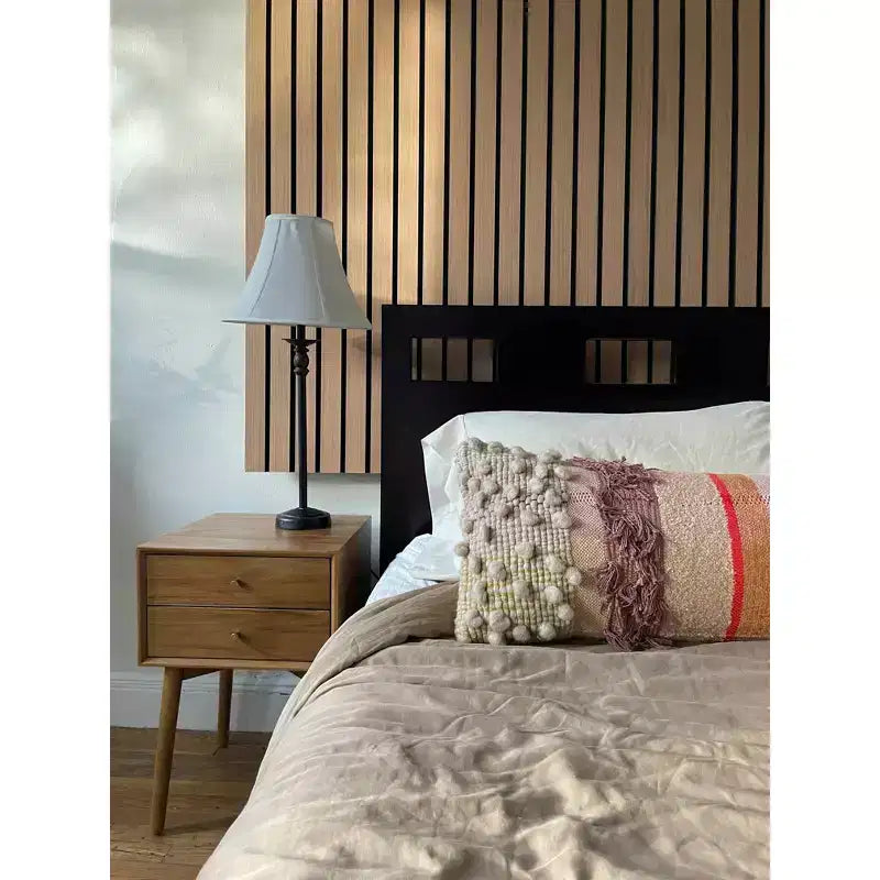 Nightstand with Drawer Brown