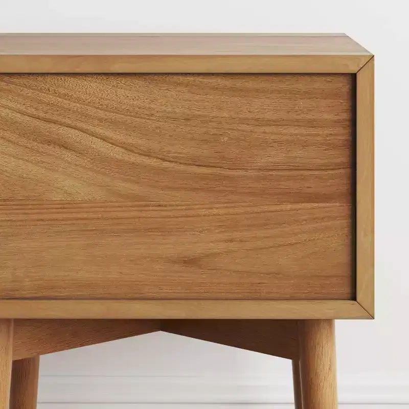 Nightstand with Drawer Brown