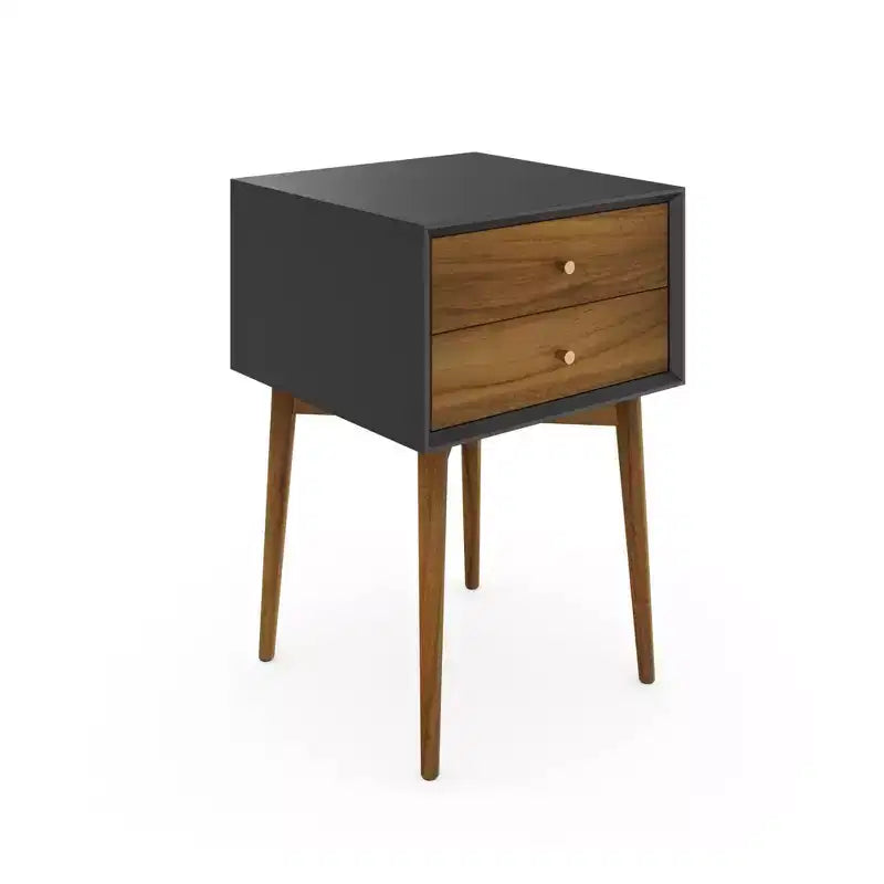 Nightstand with Drawer Brown
