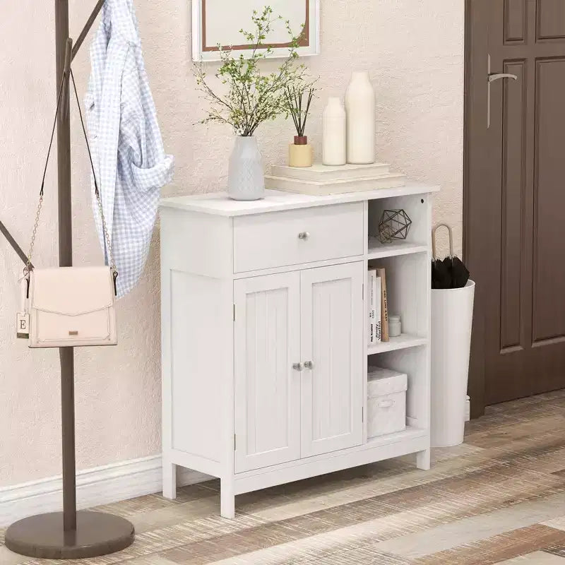 Freestanding Bathroom Floor Cabinet with Drawer
