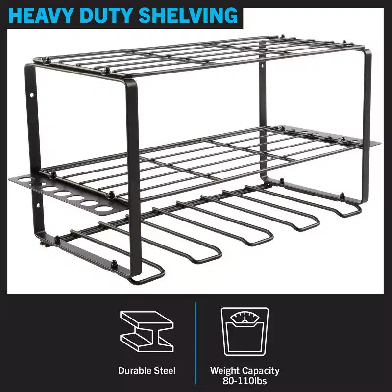 3-Tier Wall Mount Power Tool Organizer Shelving