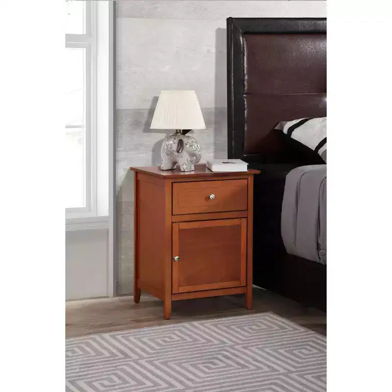 1-Drawer Nightstand 25"H x 19"W x 15"D Gray