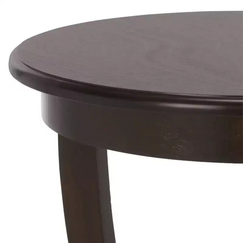 Round Pedestal Side Table Vintage Grey Pine