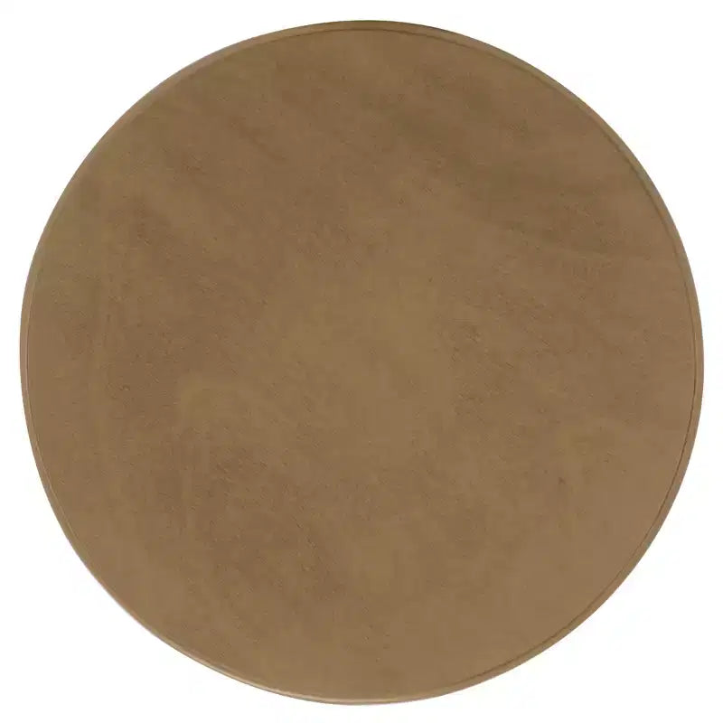 Round Pedestal Side Table Vintage Grey Pine
