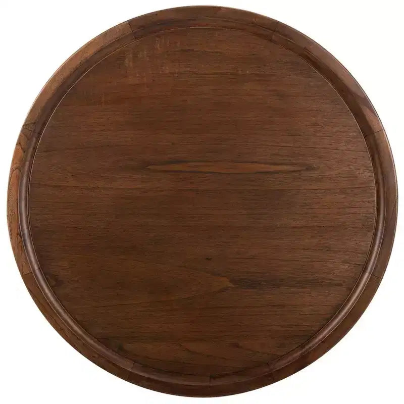 Round Coffee Table Rustic Farmhouse Style