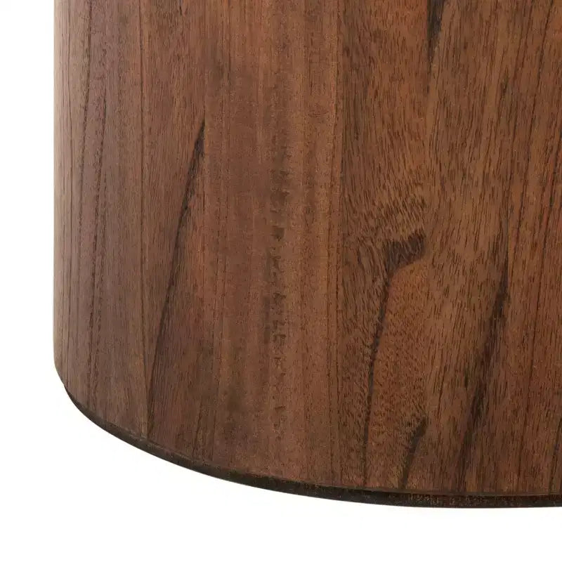 Round Coffee Table Rustic Farmhouse Style