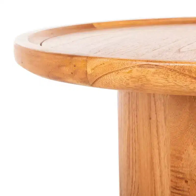 Round Coffee Table Rustic Farmhouse Style