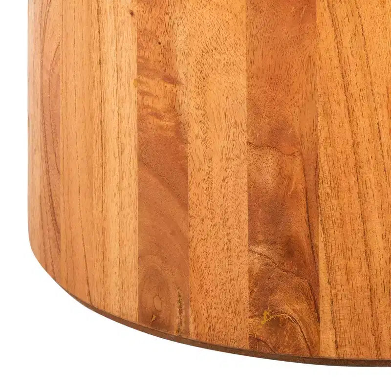 Round Coffee Table Rustic Farmhouse Style