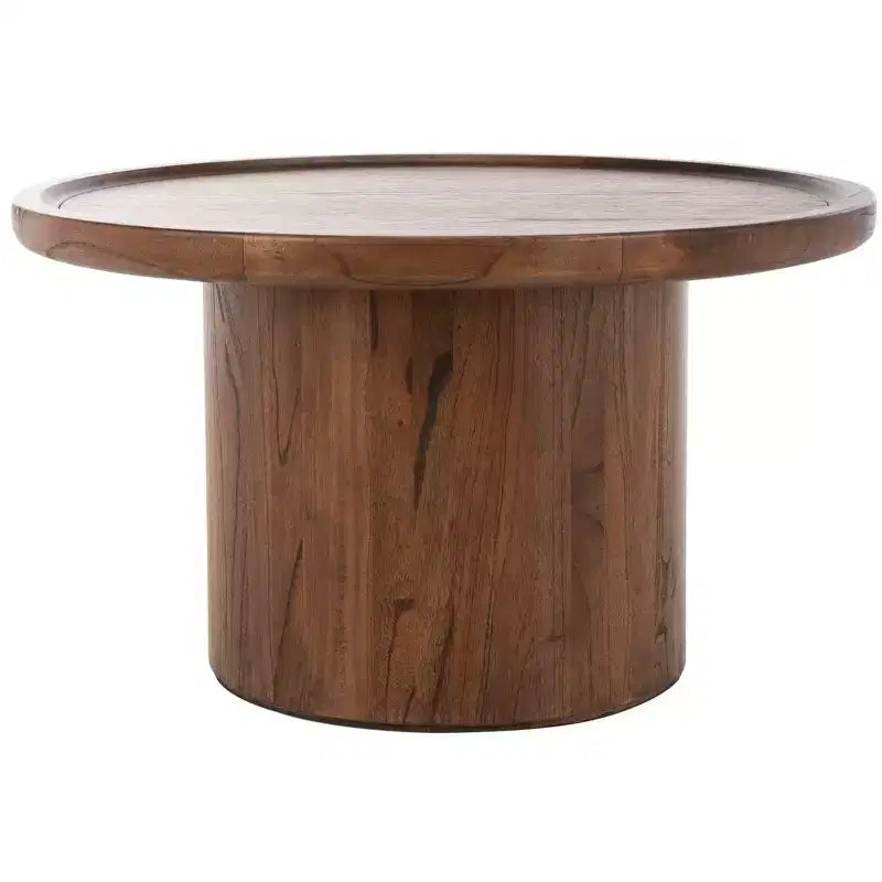 Round Coffee Table Rustic Farmhouse Style
