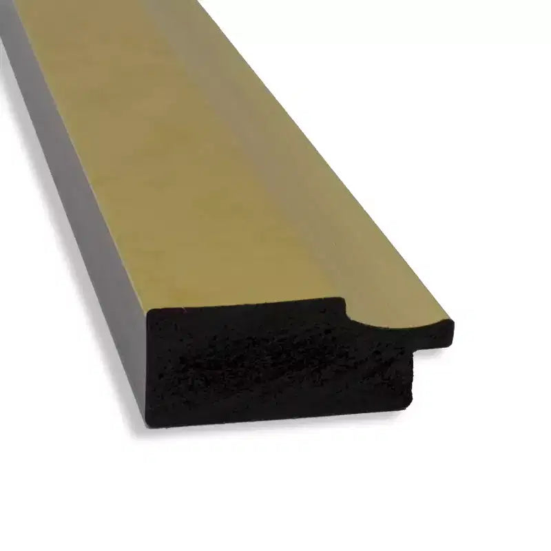 51.5"x17.5" Non-Beveled Full-Length Door Mirror Gold Narrow Frame