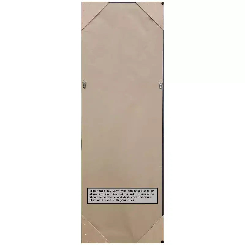 51.5"x17.5" Non-Beveled Full-Length Door Mirror Gold Narrow Frame
