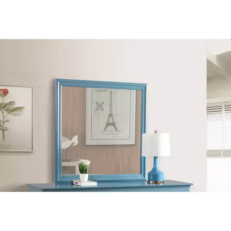 38"x38" Classic Square Framed Dresser Mirror