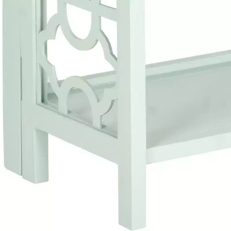 Small Open Bookcase 3-Shelf Black Lacquered