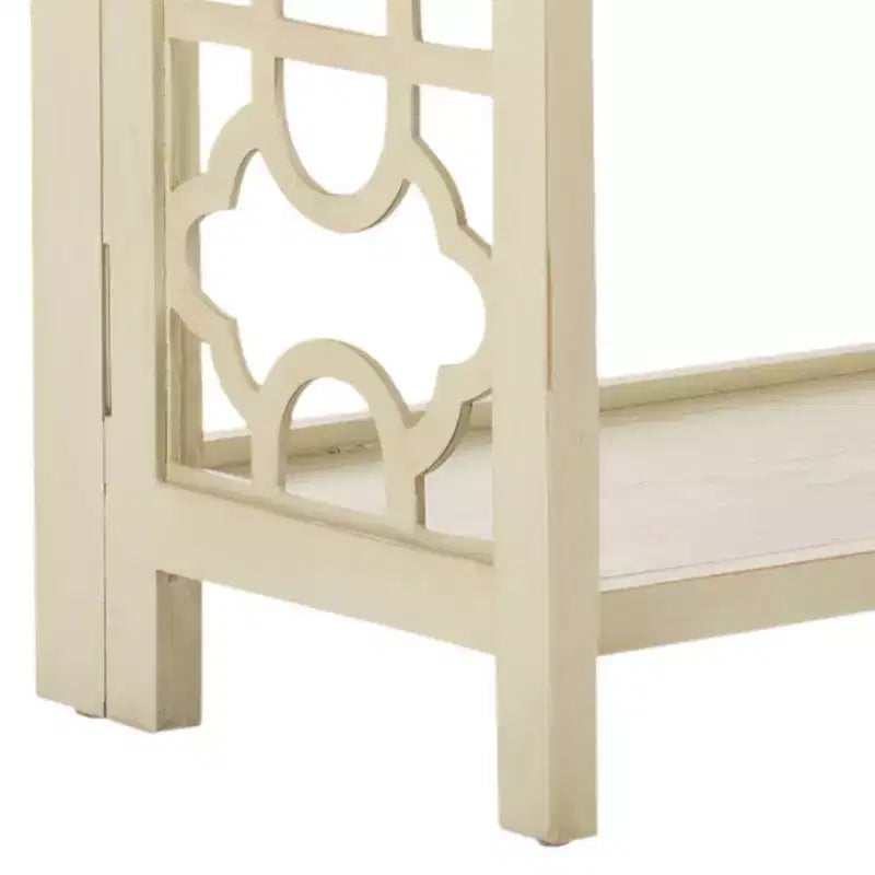 Small Open Bookcase 3-Shelf Black Lacquered