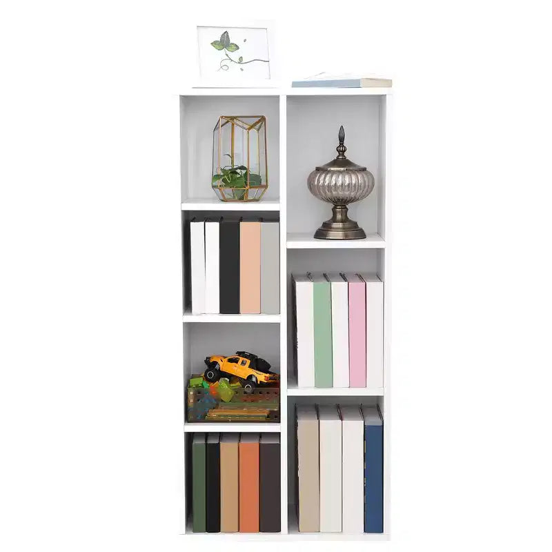 7-Compartment Freestanding Cube Bookcase White
