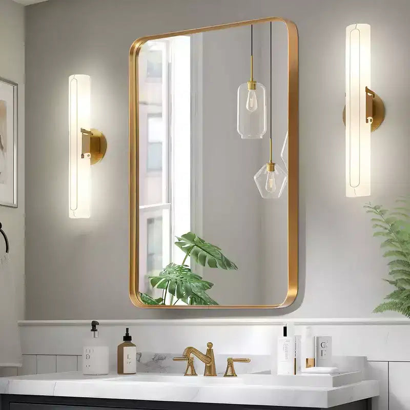 Rectangle Metal Framed Bathroom Vanity Mirror 32"x50"