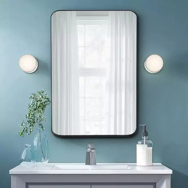 Rectangle Metal Framed Bathroom Vanity Mirror 32"x50"